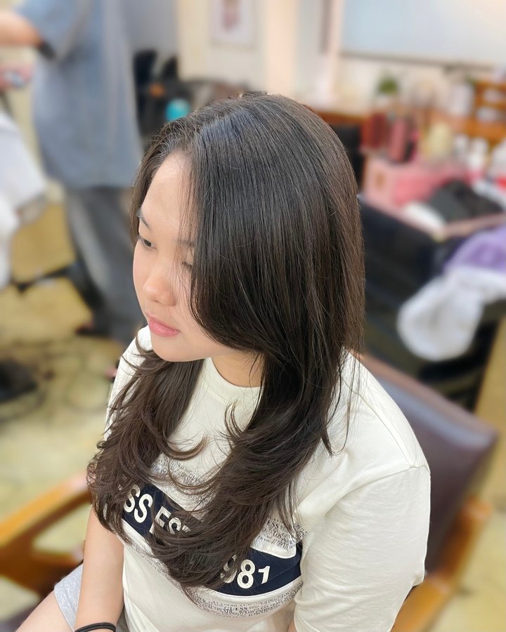 지승 실장이 시술한 실루엣 레이어드컷